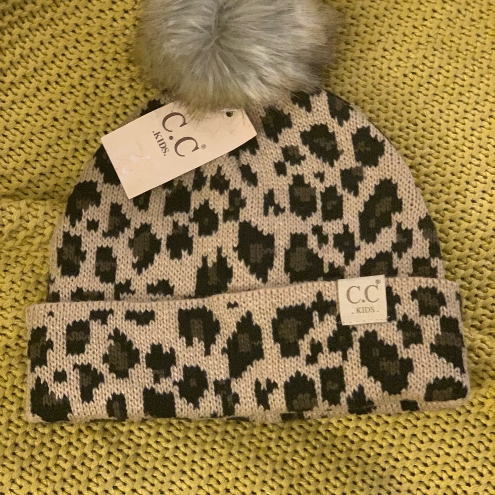C.C. Kids Beanie with Pom Pom